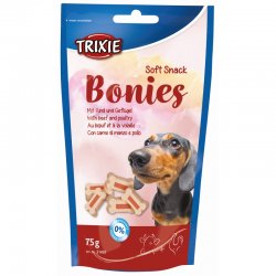 Trixie Jutalomfalat Soft Snack Bonies Marha-pulyka 75g