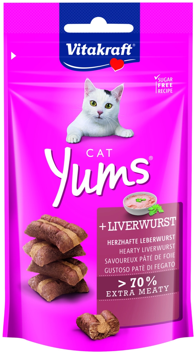 Vitakraft Cat Yums Jutalomfalat Puha Májjal 40g