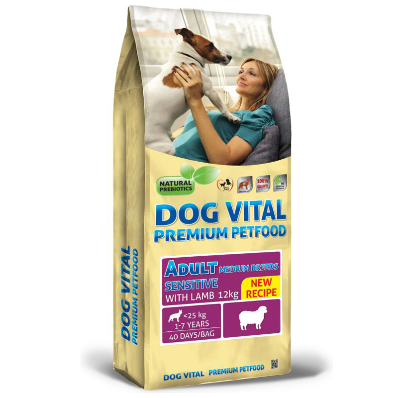 Dog Vital Adult Sensitive Lamb Medium 12kg