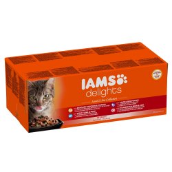Iams Cat Delights Land&sea Multipack Szószban 48x85gr