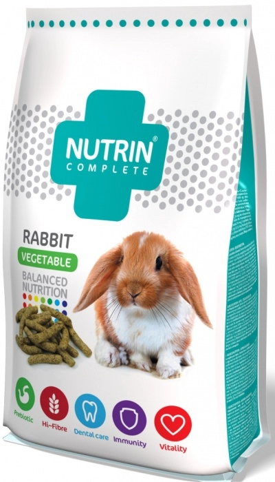 Nutrin Complete Nyúleledel Zöldség 1500g