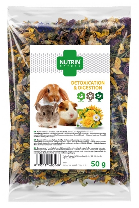 Nutrin Nature Rágcsálóknak, Emésztés És Méregtelenítés 50g