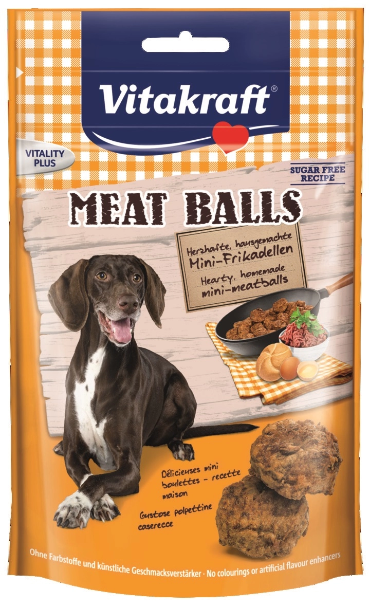 Vitakraft Meat Balls Kutya Jutalomfalat Húsgolyók 80g