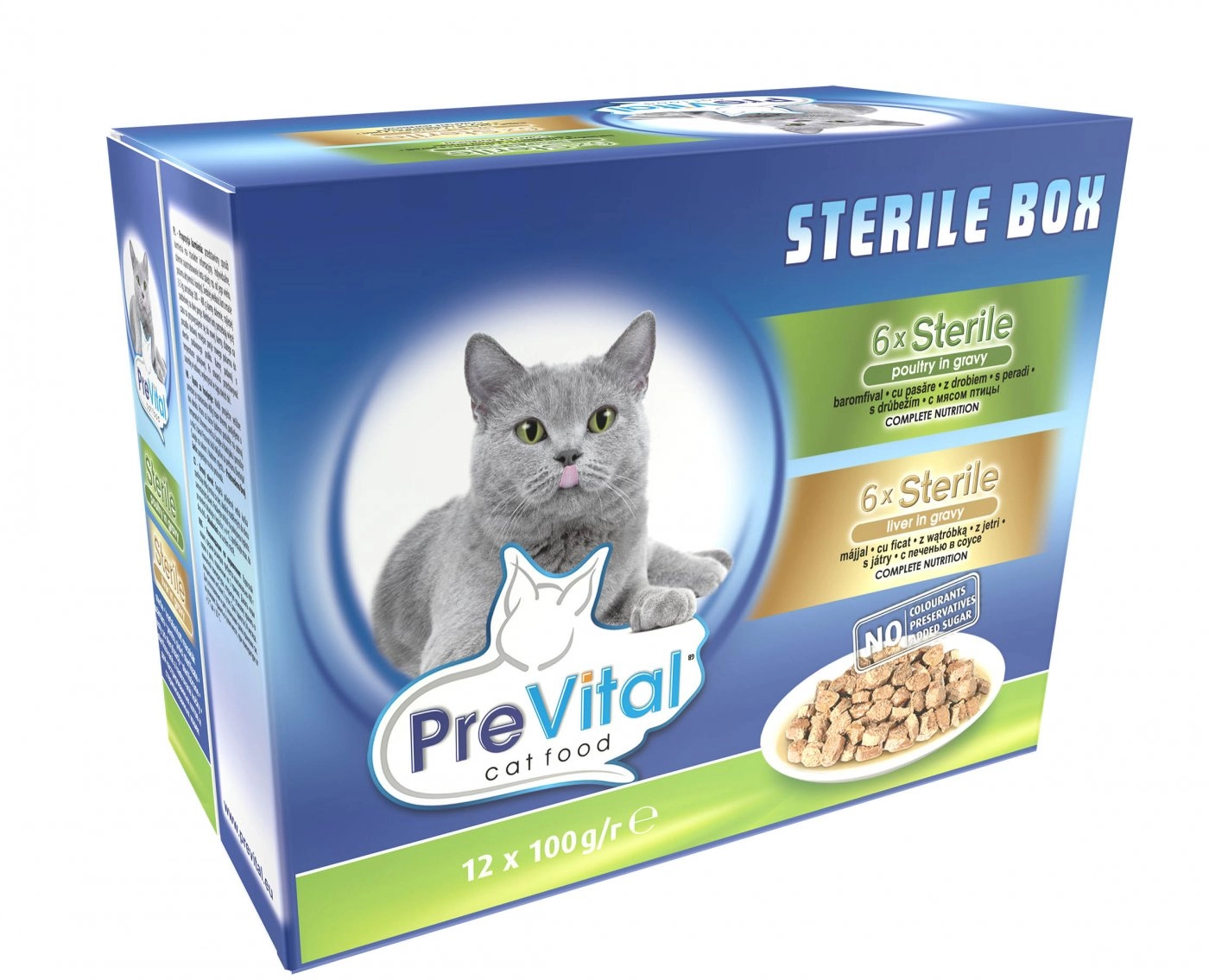 Prevital Alutasak Macska 12*100gr Steril baromfi-máj