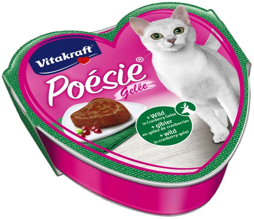 Vitakraft Poésie Macska Alutál Vadhal Áfonya Zselével 85g