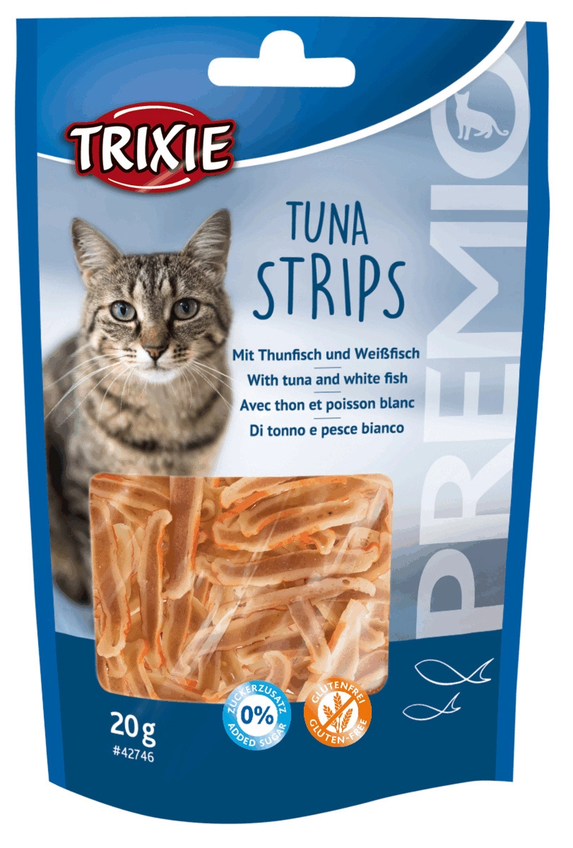 Jutalomfalat Premio Tonhal Strips 20g