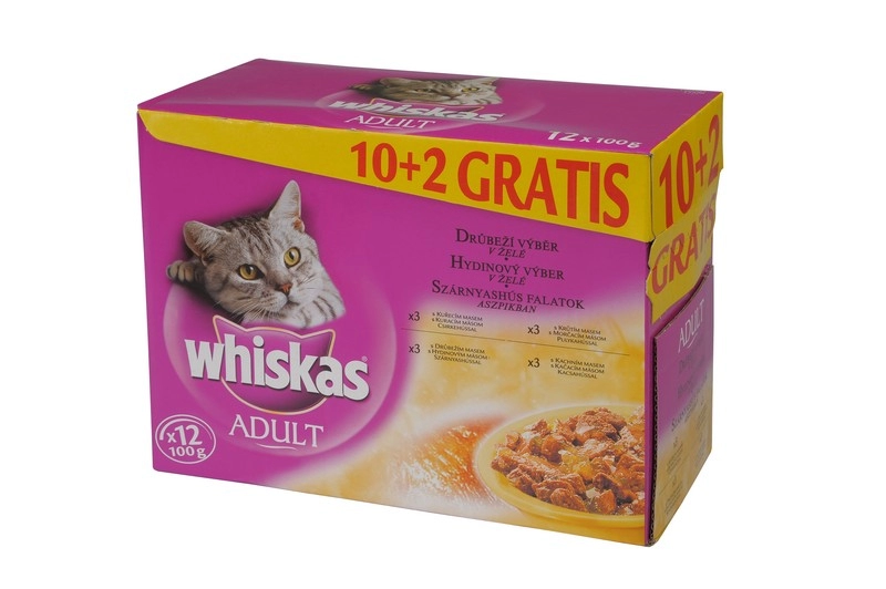 Whiskas alutasak 12-pack szárnyas 12*100gr