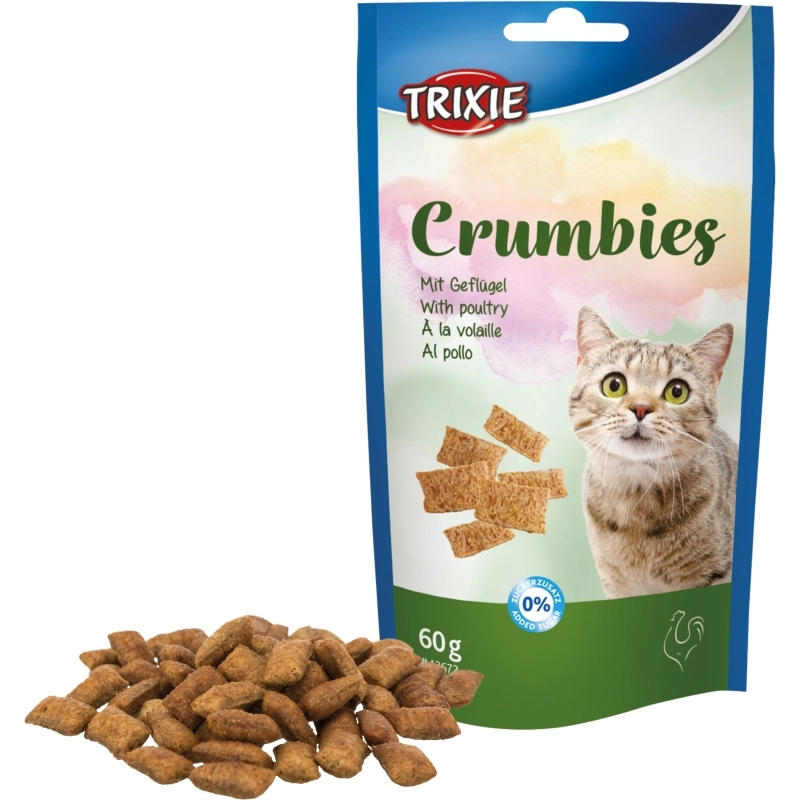 Jutalomfalat Macskának Crumbies Baromfival és Taurinnal 60g