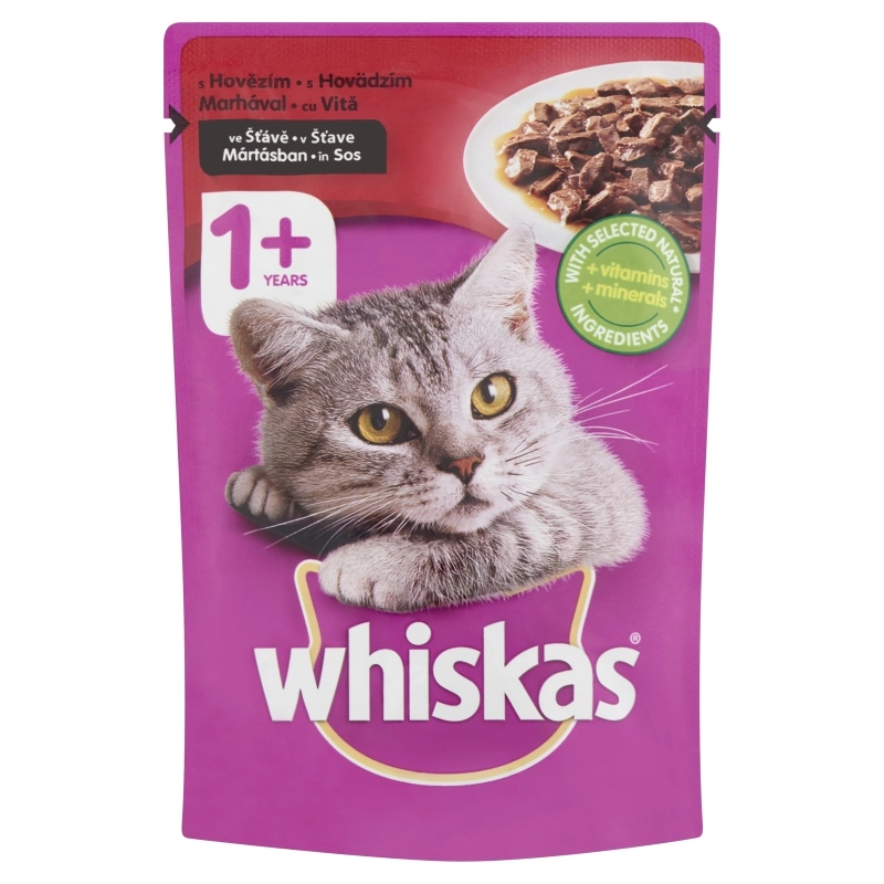 Whiskas alutasak marha 100gr