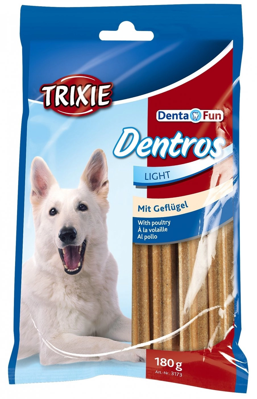 Jutalomfalat Denta Fun Dentros Light 7db/Csomag 180g