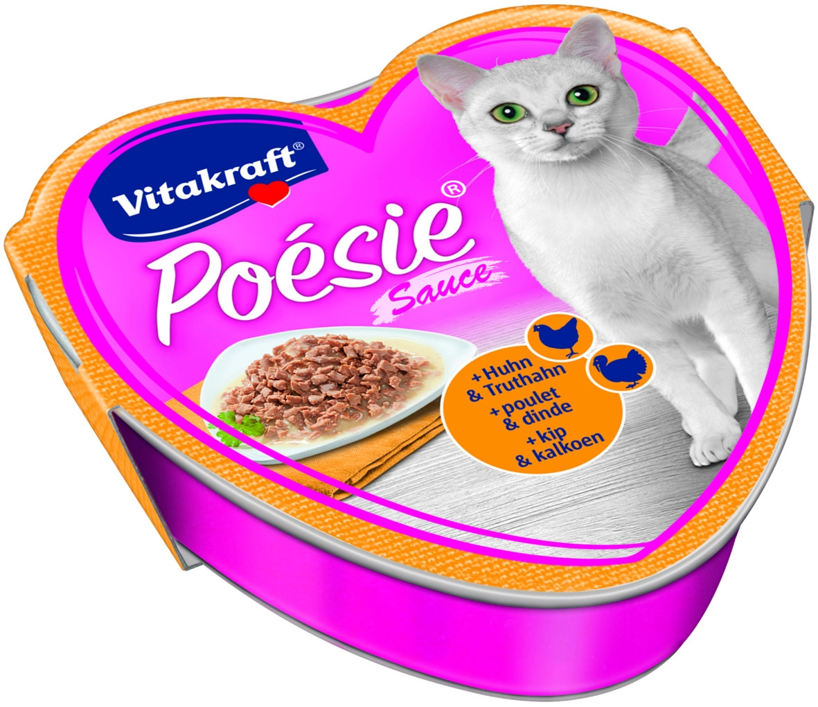 Vitakraft Poésie Macska Alutál Csirke & Pulyka Szószban 85g