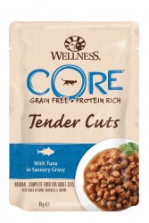 Wellness Core Cat Tender Cuts Alutasak Tonhal ízletes szószban 85g