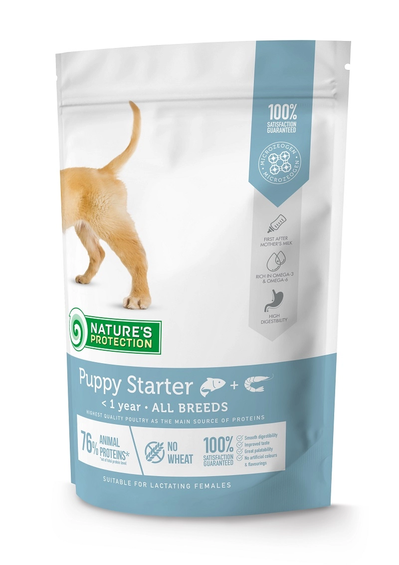 Natures Protection Dog Puppy Starter Salmon with krill 500g