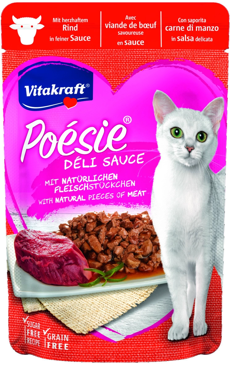 Vitakraft Poésie Delice Macska Alutasak  Marha  85g