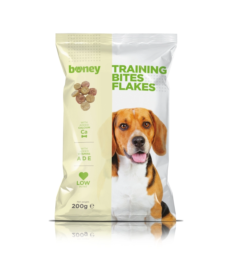 Boney Jutalomfalat Training Bites Flakes 200g