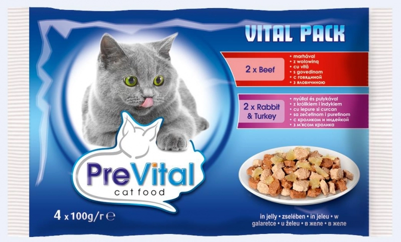 Prevital Alutasak Macska Zselés 4x100gr Vegyes Íz