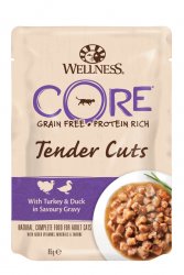 Wellness Core Cat Tender Cuts Alutasak Pulyka&Kacsa ízletes szószban 85g
