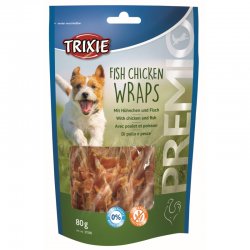 Jutalomfalat Premio Hal És Csirke Wrap 80g