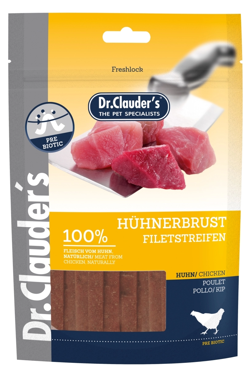 Dr.Clauders Dog Jutalomfalat Premium Csirkemell 80g
