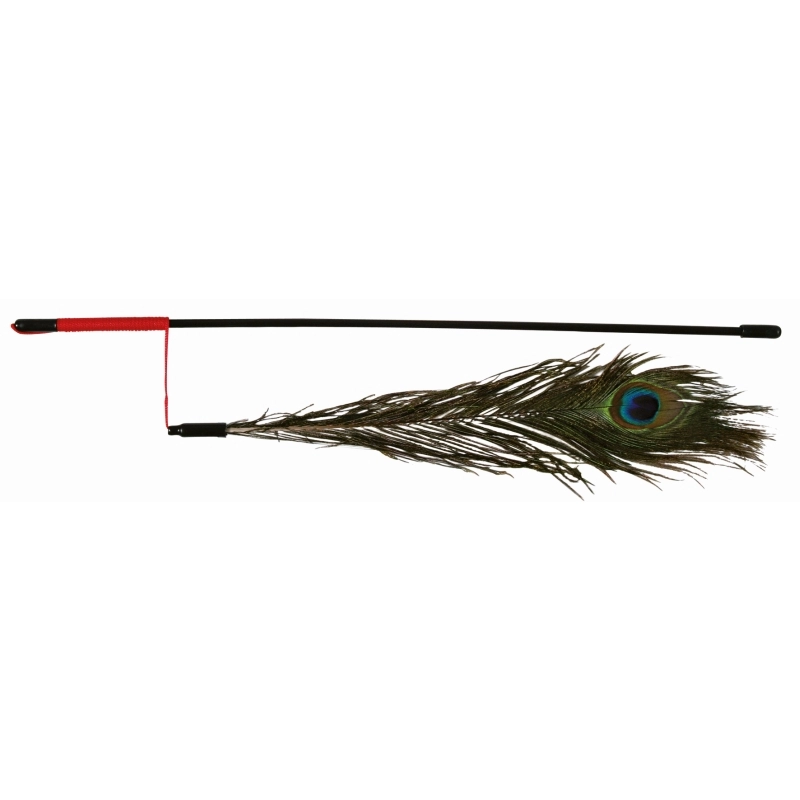 Játék Macskának Pálca Tollal 47cm