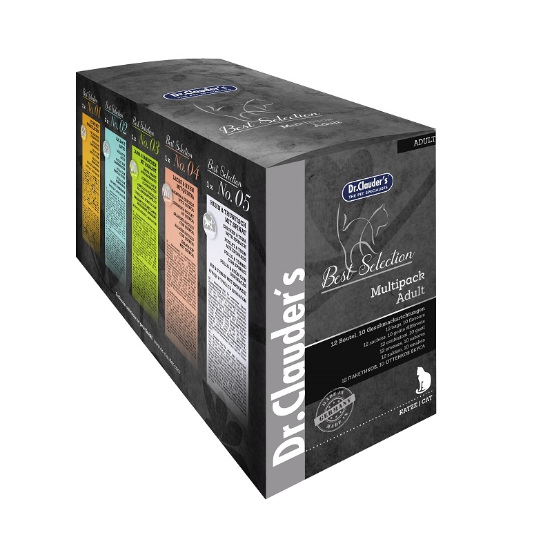 Dr.Clauders Cat Best Selection Alutasak Multipack Adult 12x85g HU