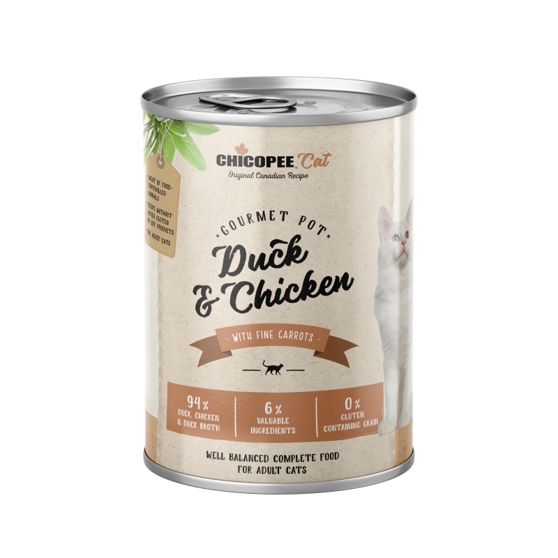 Chicopee konzerv Cat Adult Gourmet Pot Duck&Chicken 400g