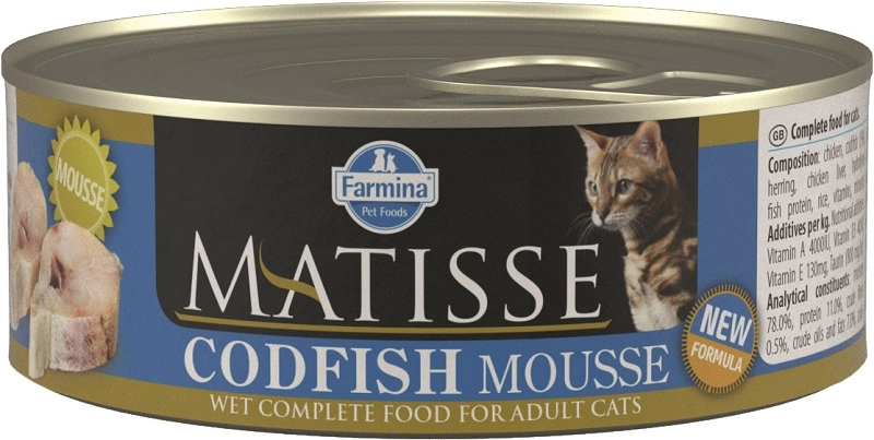 Matisse konzerv Mousse Tőkehal 85g