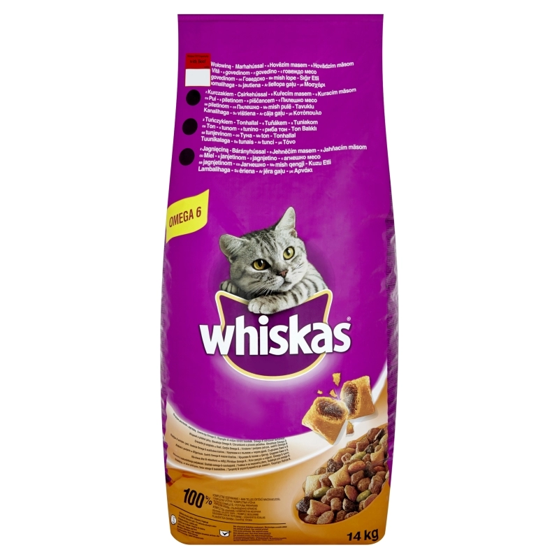 Whiskas száraz Marha 14kg