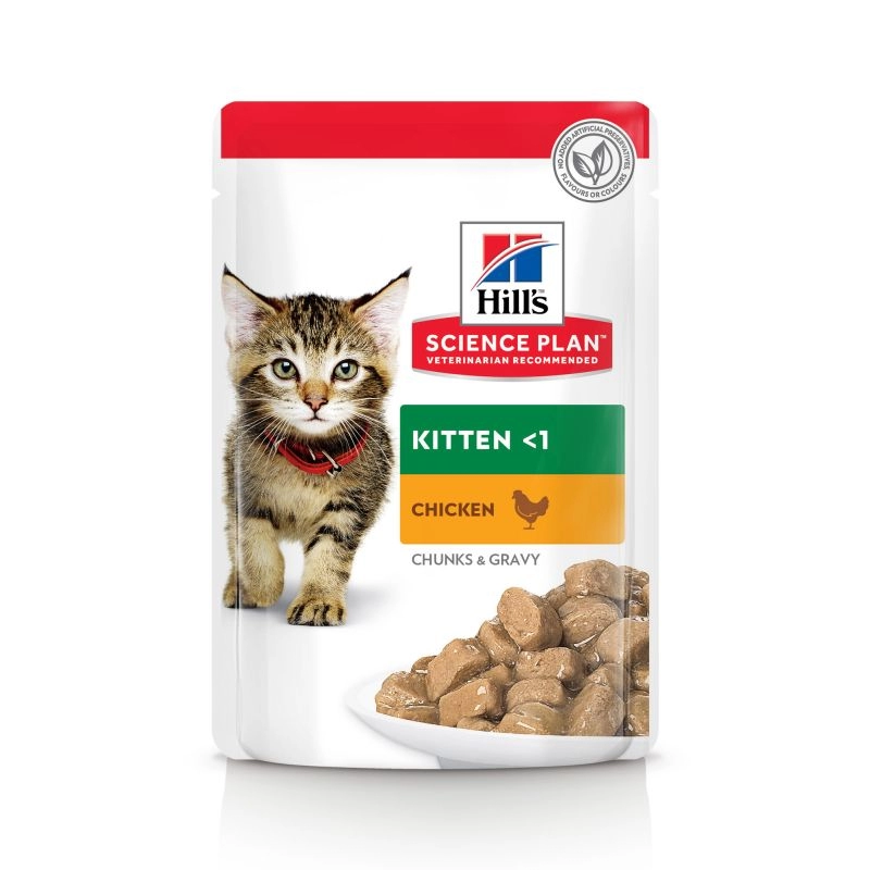 Hills SP Feline Kitten Chicken CiG Alutasak 12x85g