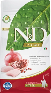 N&D Cat Prime csirke&gránátalma kitten 1,5kg