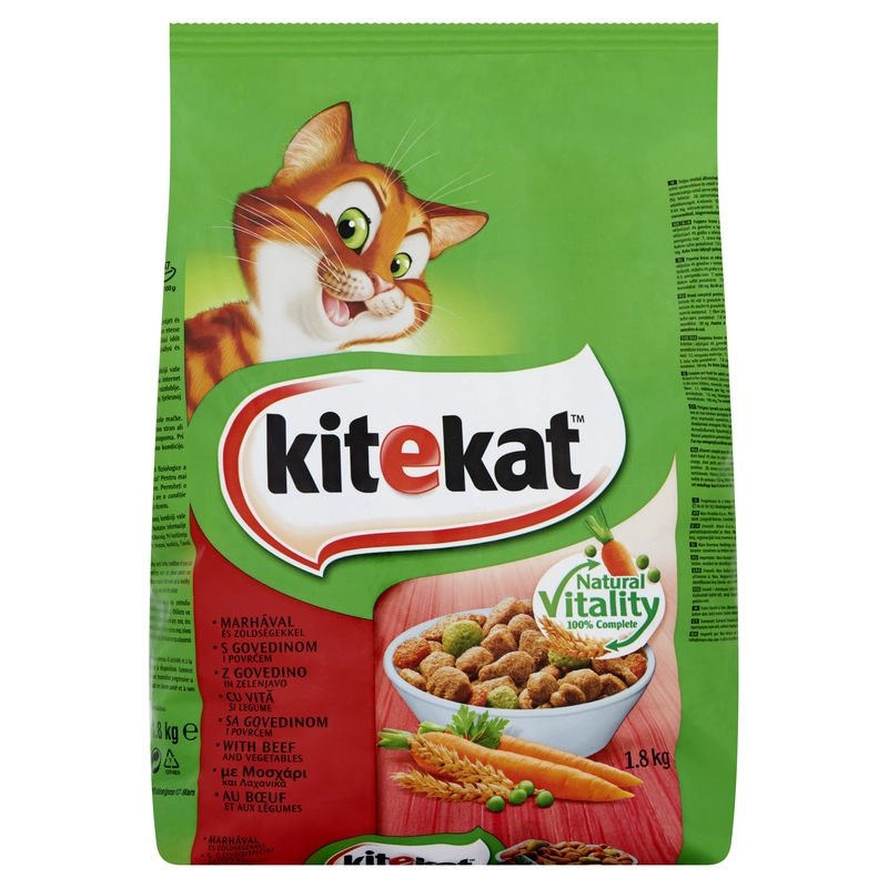 Kitekat száraz marha-zöldség 1,8kg