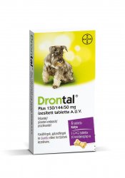 Drontal Plus 150/144/50 mg ízesített tabletta 6x