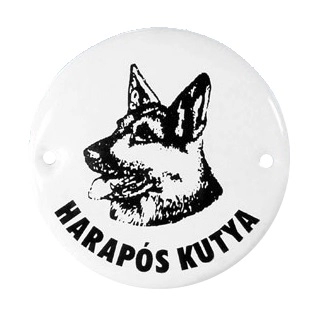 Kutya Harap Tábla Kerek Müany