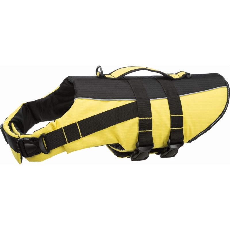 Mentőmellény Kutyának XL 65cm Sárga/Fekete