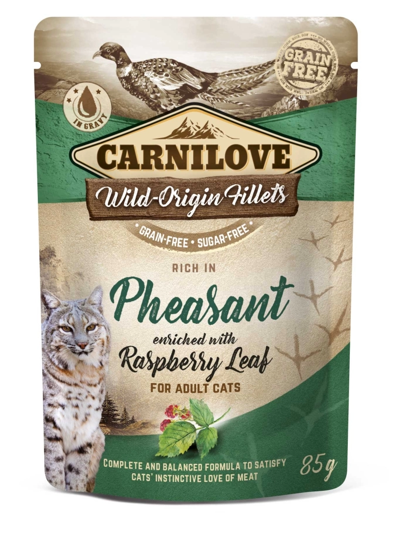 Carnilove Cat tasakos Pheasant with Raspberry Leaves - Fácán málnalevéllel 85g