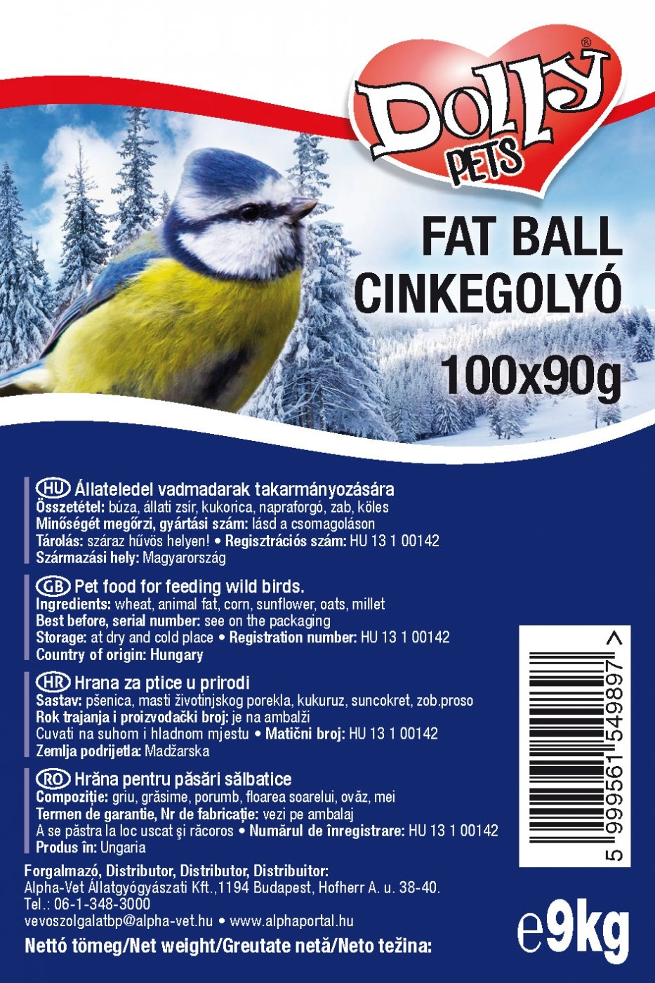 Dolly Faggyúgolyó 100*90gr