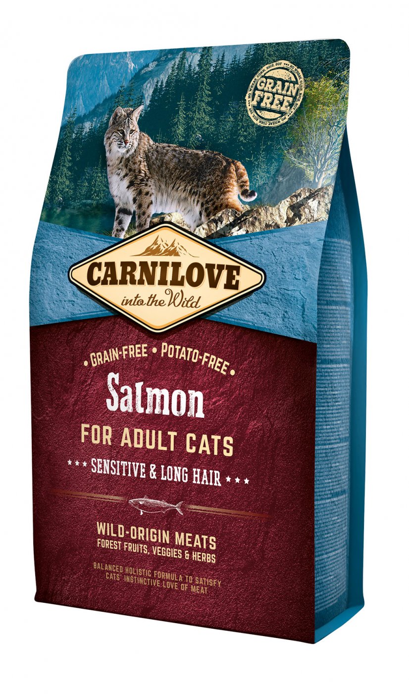 Carnilove Cat Adult Salmon - Lazac – Sensitive&Long Hair 2kg