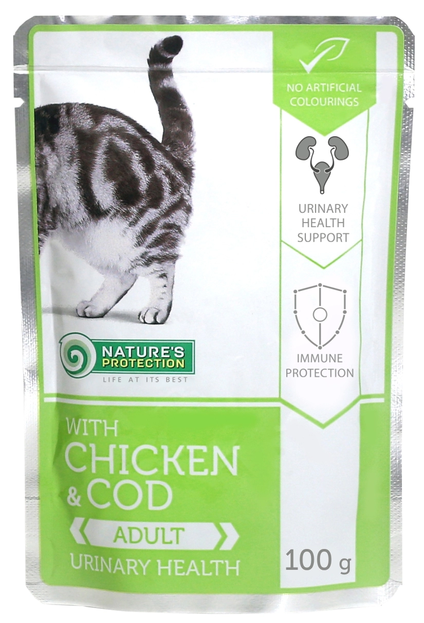 Natures Protection Alutasakos Adult Cat Urinary Health Chicken&cod 100g