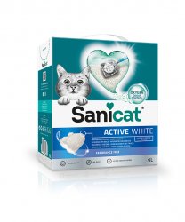 Sanicat macskaalom Active White ultra csomósodó fehér bentonit 6l