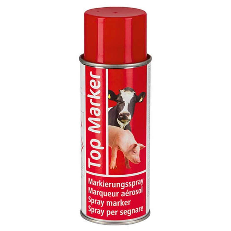 Állatjelölő Spray Topmarker Piros 500ml Szvm Sertés