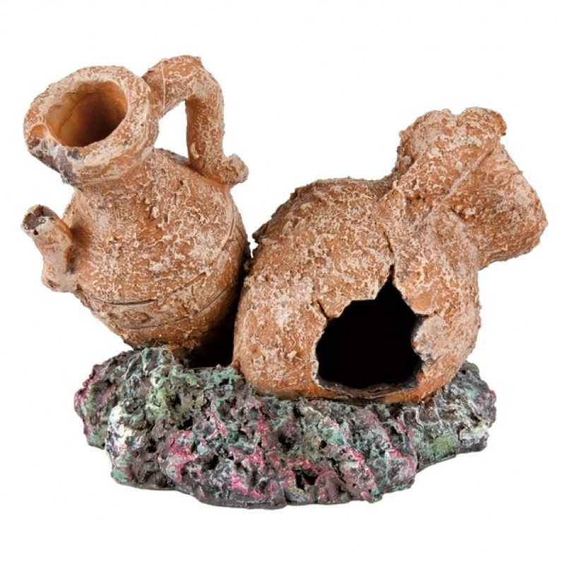 Akvárium Dekor Kerámia Törött Kancsók  7 × 8cm