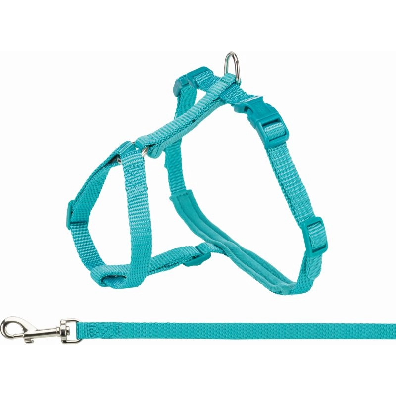 Hám és Póráz Macskának 33–57cm/13mm 1,2m Oceánkék