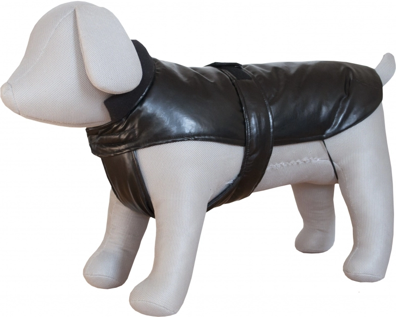 Kutyaruha Bélelt Bőr 45cm Fekete