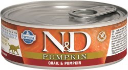 N&D Cat Pumpkin konzerv fürj&sütőtök 80g