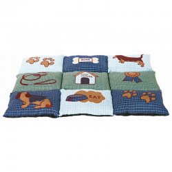 Fekhely több lapból álló (patchwork) 80x55cm Kék/Zöld