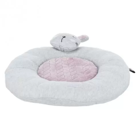 Fekhely Junior Nyúllal 40cm Világosszürke/Világoslila