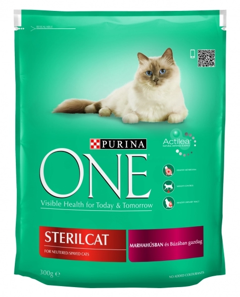ONE Száraz Macska Sterilcat Marhahús+Búza 200g