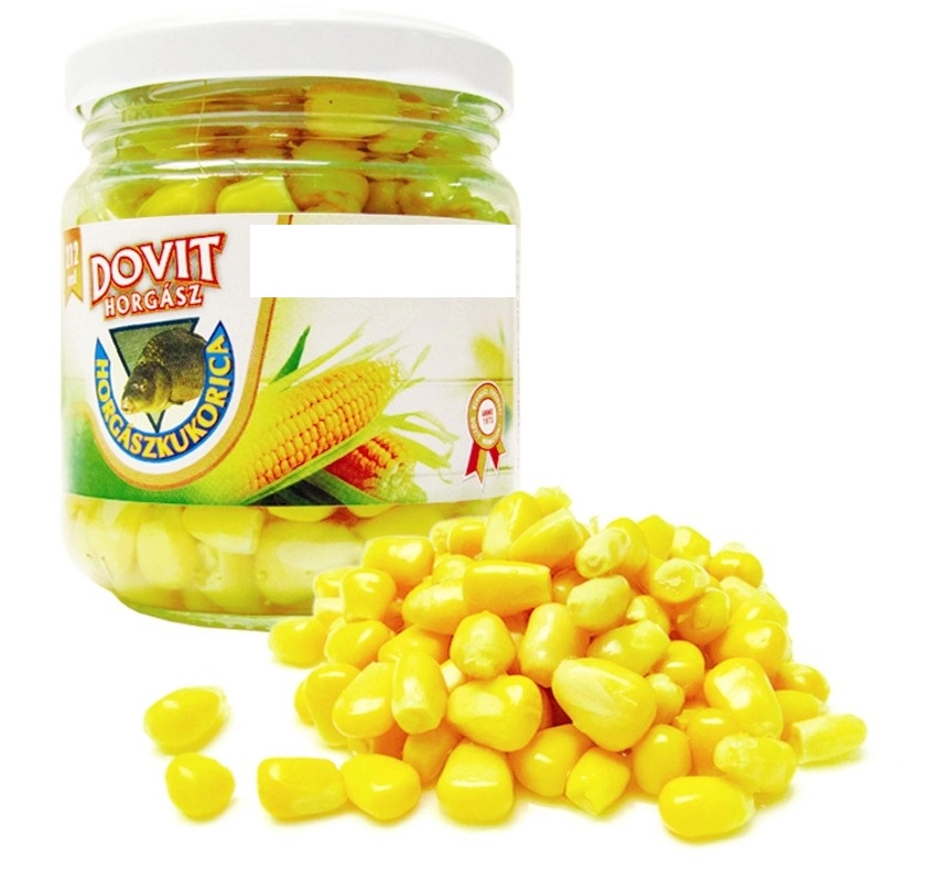Dovit Üveges Leves Kukorica -  Fokhagymás-Polipos 340ml