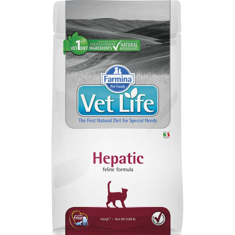 Vet Life Natural Diet Cat Hepatic 400g