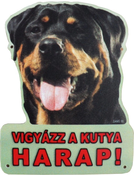 Kutya Harap Tábla Formázott